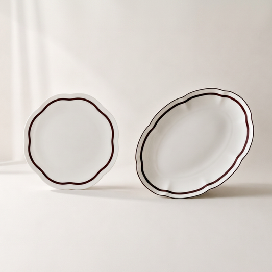 Oval Platter and Side Plate set